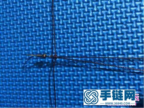 中國結零線編織耳環的方法圖解