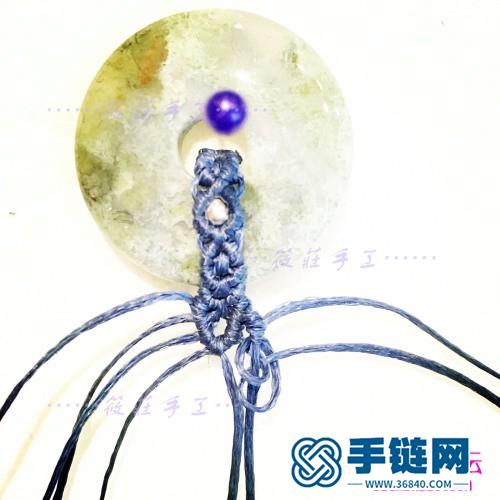 瑪瑙平安扣項鏈的制作方法