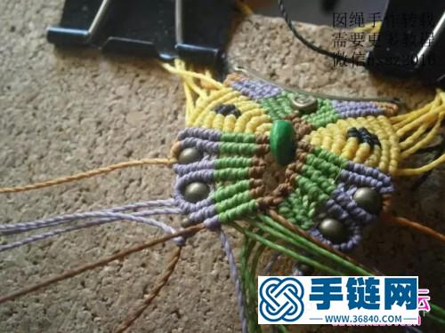 中國結編織貓頭鷹項鏈吊墜圖解