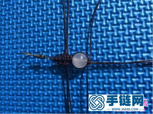 中國結零線編織耳環的方法圖解