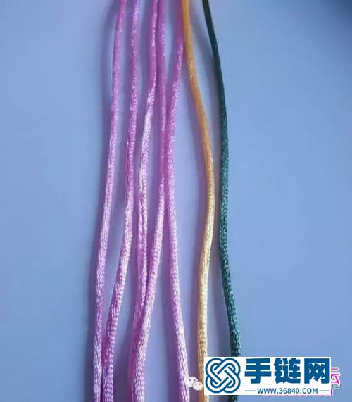 用斜卷結編一朵美麗的太陽花