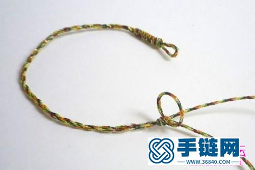 端午節五色繩長命縷手鏈的編法步驟圖