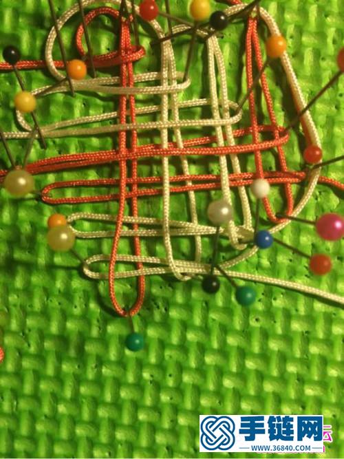 套色寶結(jié)掛飾的制作方法