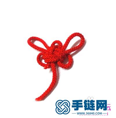 中國結編結制作的可愛吉祥發卡教程