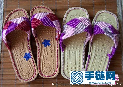 一步步教你繩結(jié)拖鞋的編法，有步驟圖片