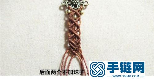 中國結編織復古別致的戒指圖解