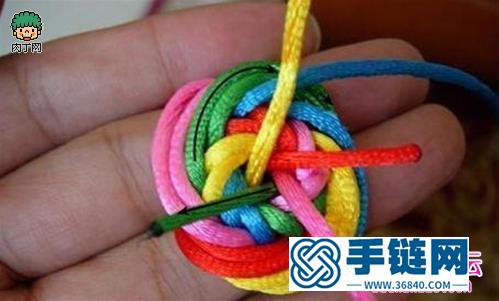 三線紐扣結的編法圖解