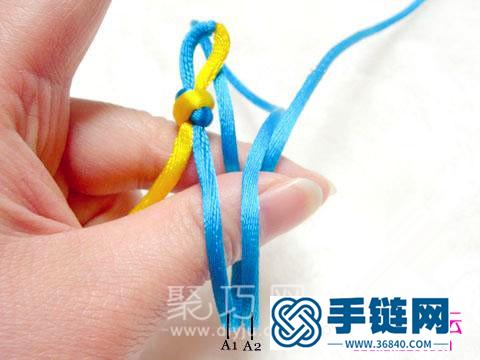 繩編中國結疊翼盤長結的方法