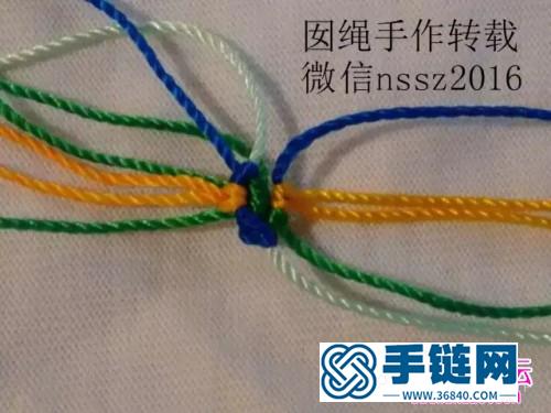 中國結(jié)編織小魚手繩方法圖解