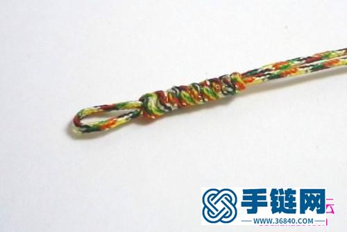 端午節五色繩長命縷手鏈的編法步驟圖