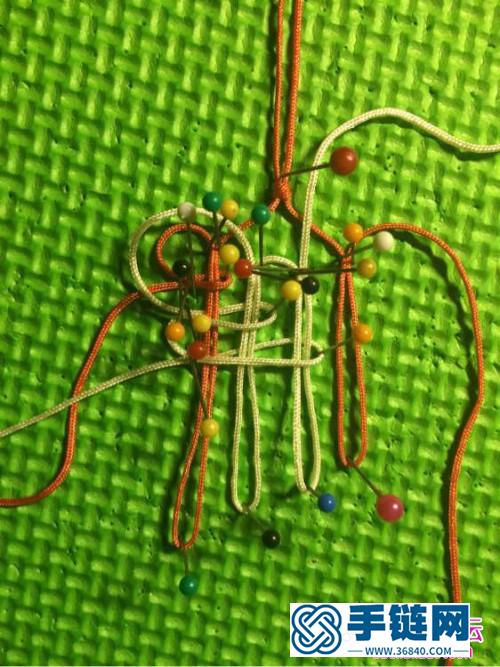 套色寶結(jié)掛飾的制作方法