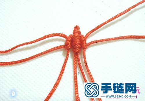 繩編心形小掛件的方法步驟