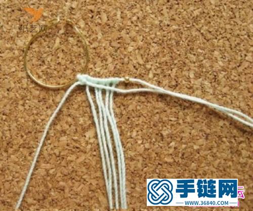 中國結編織精美串珠耳環圖解