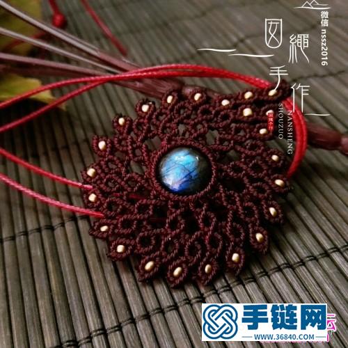 中國結編織包珠吊墜的方法圖解