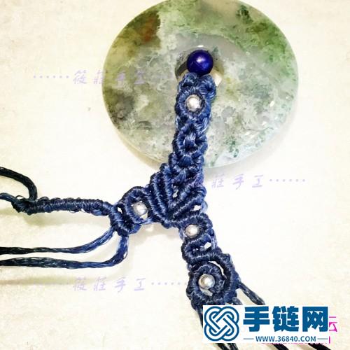 瑪瑙平安扣項鏈的制作方法