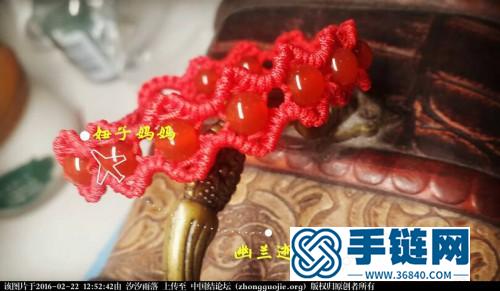 繩和珠子編織美麗手鐲教程