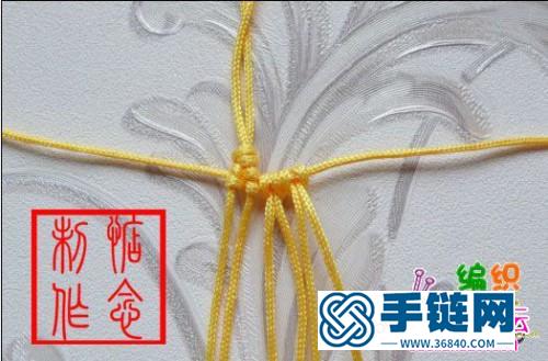 繩結(jié)心型掛飾的制作方法圖片