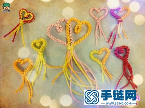 心心相印中國結編法，2個心形中國結的編法圖解