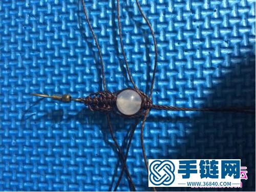 中國結零線編織耳環的方法圖解