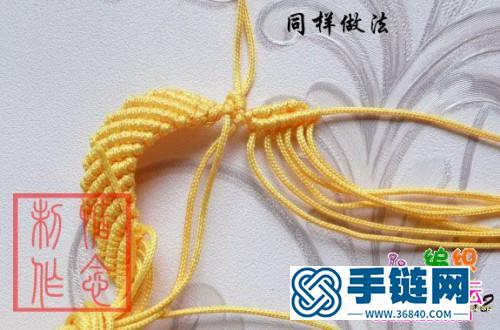 繩結(jié)心型掛飾的制作方法圖片