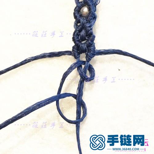 瑪瑙平安扣項鏈的制作方法