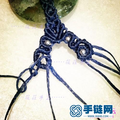 瑪瑙平安扣項鏈的制作方法