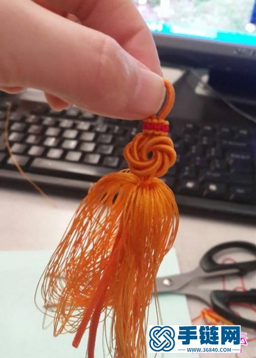 中國結編織曼陀羅花結掛飾教程