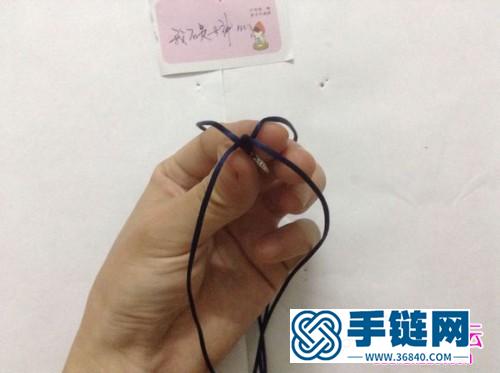 中國結編織日月星辰四股辮手繩教程