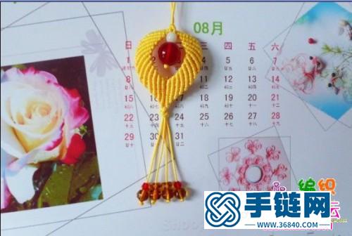 繩結(jié)心型掛飾的制作方法圖片