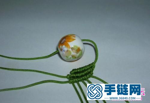 漂亮的斜卷結手鏈編法