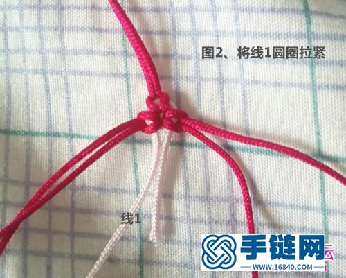 中國結編織棒棒糖耳環的方法圖解