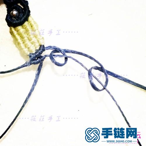 瑪瑙平安扣項鏈的制作方法