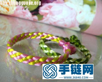 蘭亭教你繩編超簡單的四股編手鏈（扁狀）
