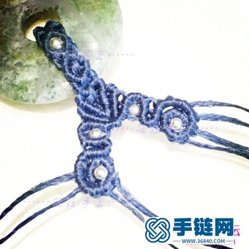 瑪瑙平安扣項鏈的制作方法