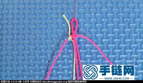繩編斜卷結(jié)手鏈教程