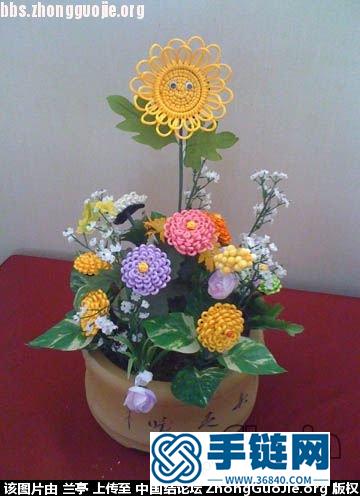 蘭亭教你繩編菊花的方法