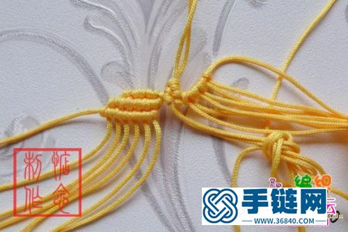 繩結(jié)心型掛飾的制作方法圖片