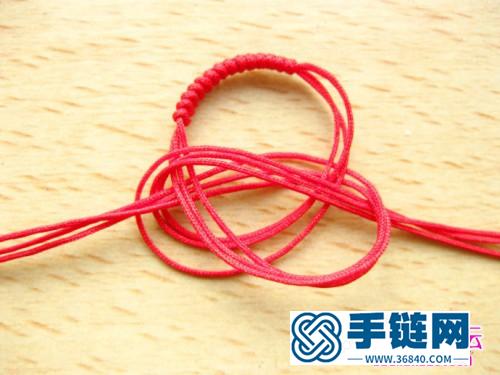 密宗金剛結情定三生奢華版紅繩手鏈制作過程