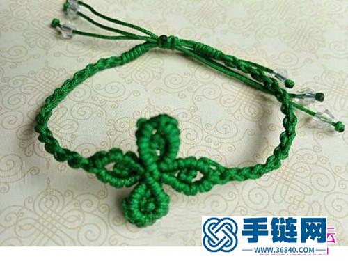 中國結制作的四葉草手鏈圖解