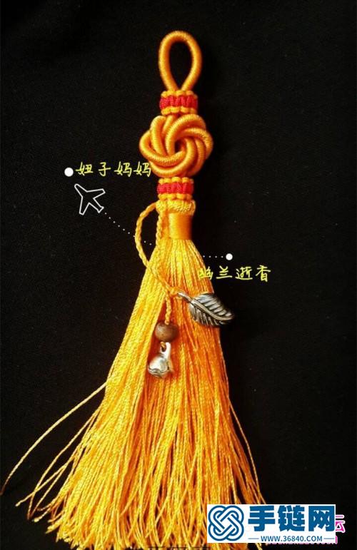 中國結編織曼陀羅花結掛飾教程