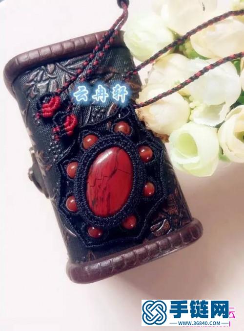 中國(guó)結(jié)編織伊人如夢(mèng)項(xiàng)鏈吊墜圖解