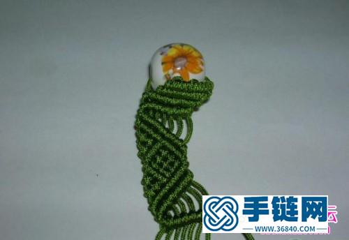 漂亮的斜卷結手鏈編法