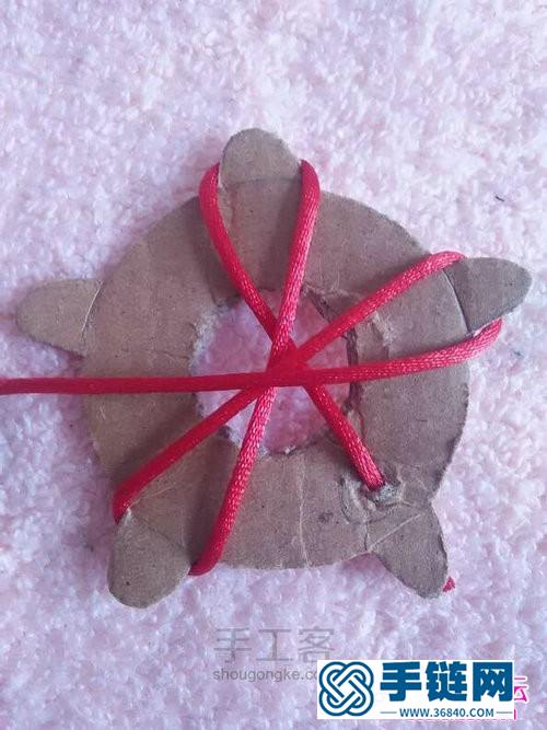 纏繩小花制作過程