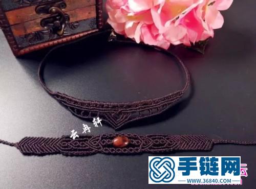 中國結(jié)編織制作的鎖骨項(xiàng)鏈教程