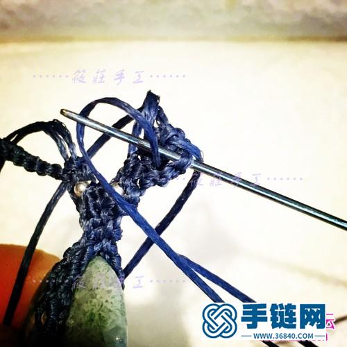 瑪瑙平安扣項鏈的制作方法