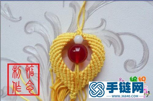 繩結(jié)心型掛飾的制作方法圖片