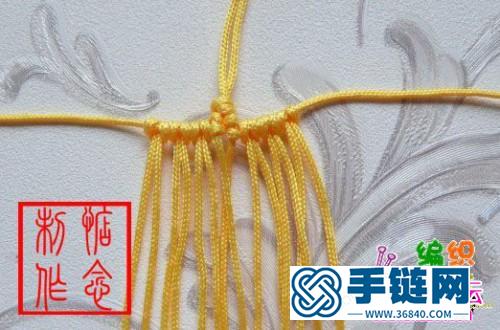 繩結(jié)心型掛飾的制作方法圖片