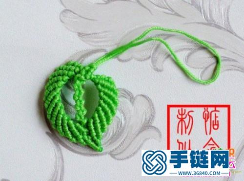 繩結(jié)心型掛飾的制作方法圖片