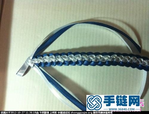俄羅斯風情絲帶手鏈的編法