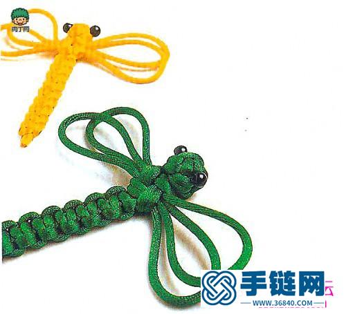 中國結(jié)蜻蜓編法，繩編蜻蜓教程